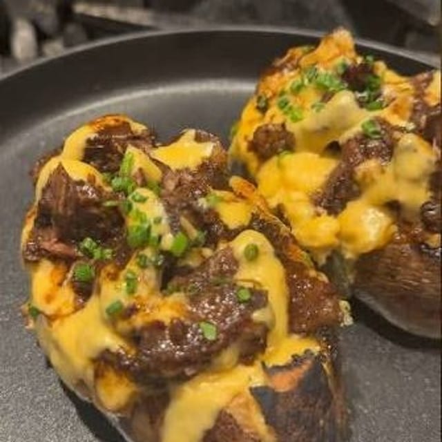 Oxtail Loaded Baked Potato.