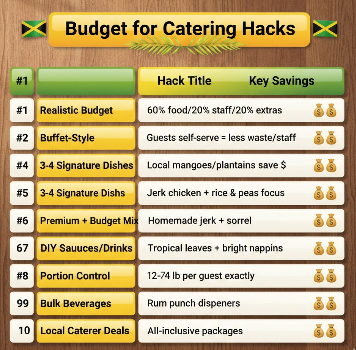 budget hacks for catering table