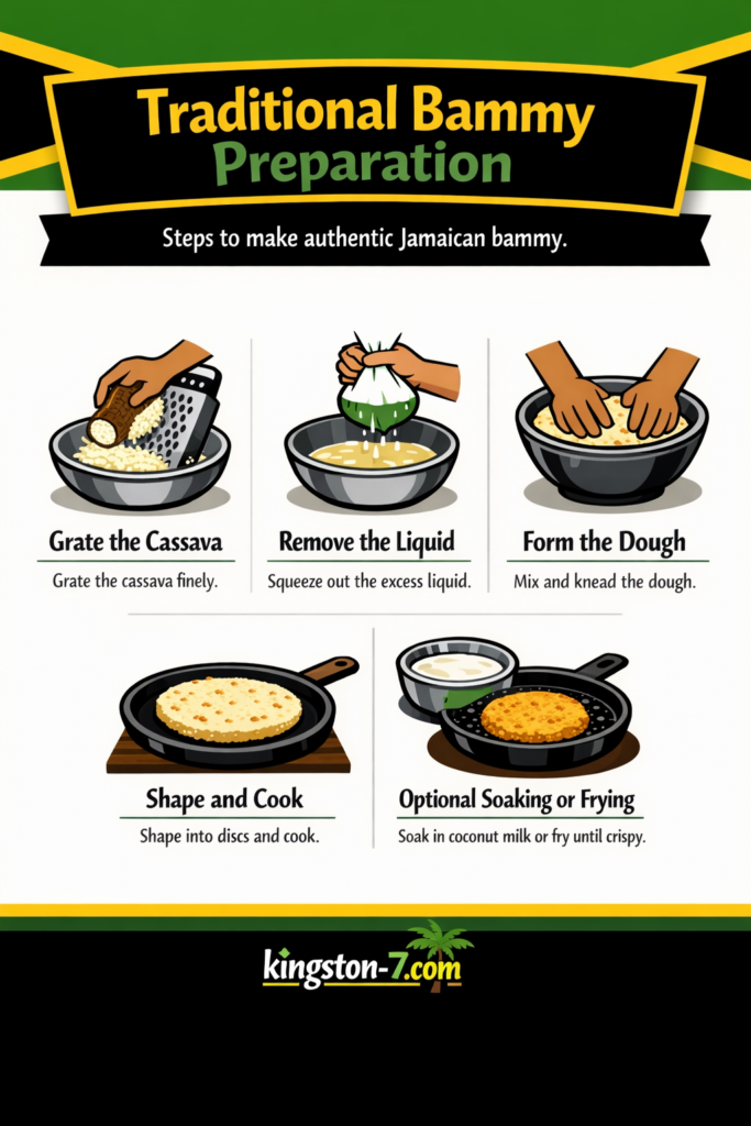 Traditional Bammy Preparation