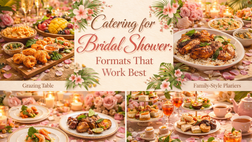 catering for bridal shower formats that work best