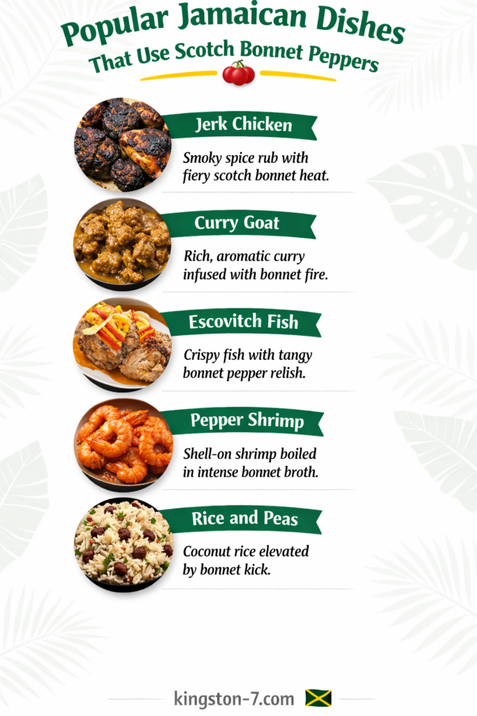 popular jamaican dishes that use scotch bonnet peppers
