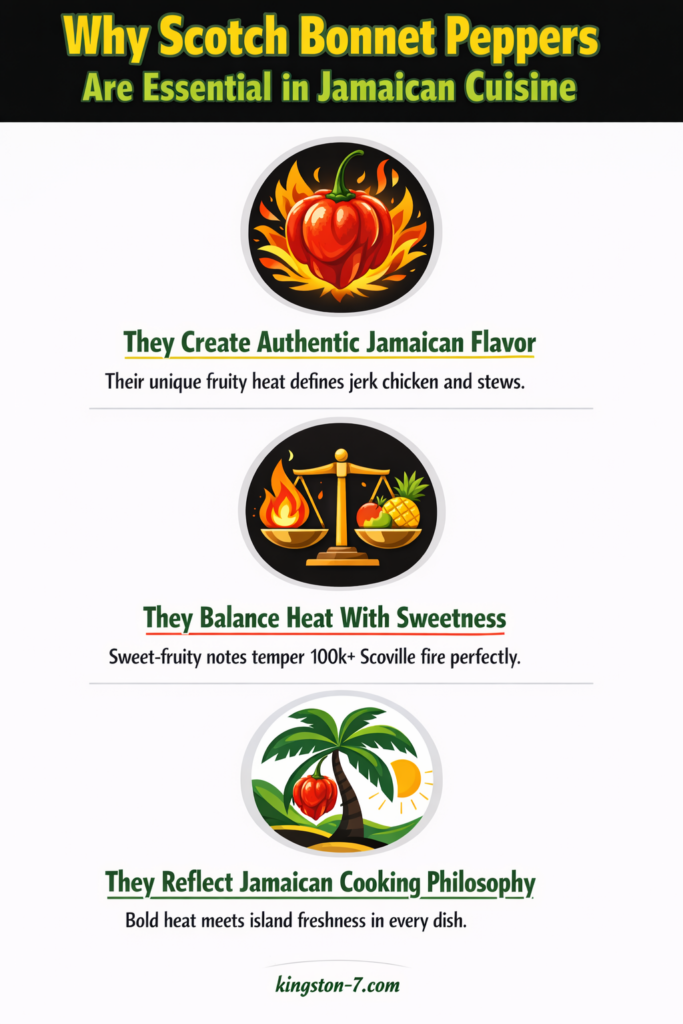 why scotch bonnet peppers are essential in jamaican cuisine