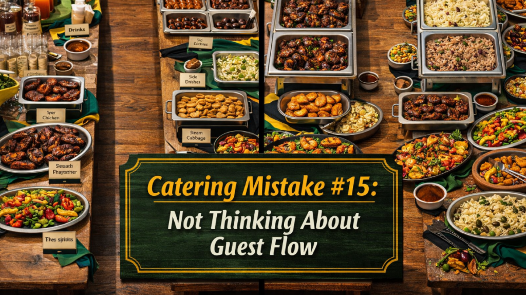 catering mistake #15: not thinking about guest flow