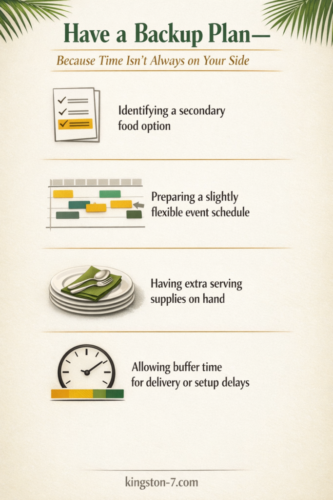 have a backup plan—because time isn’t always on your side