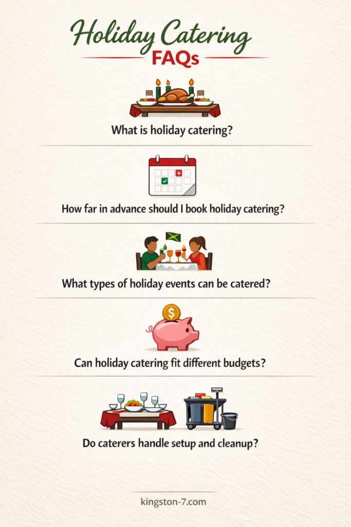 holiday catering FAQs