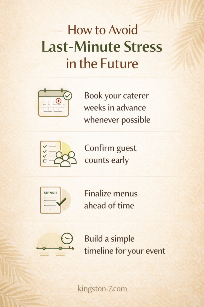 how to avoid last-minute stress in the future