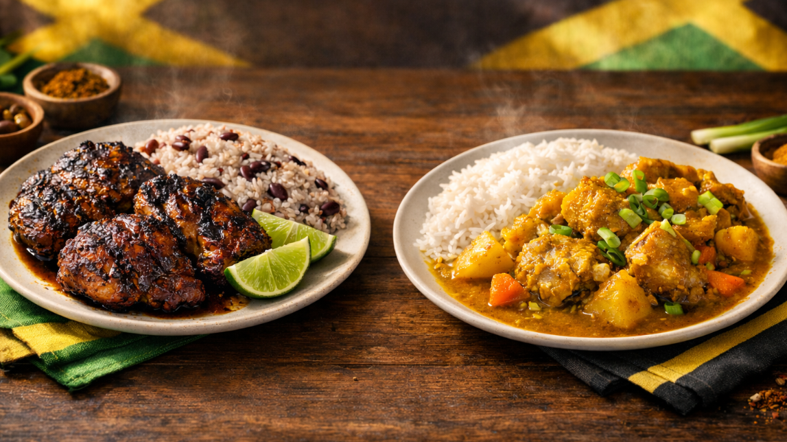 jerk chicken vs curry chicken