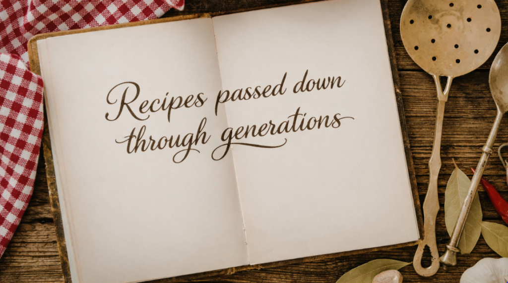 recipes passed down through generations