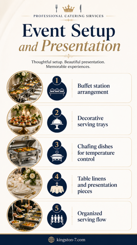 event setup and presentation