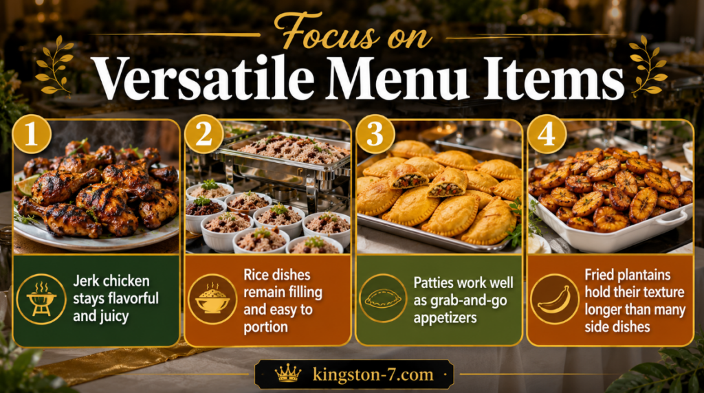 focus on versatile menu items