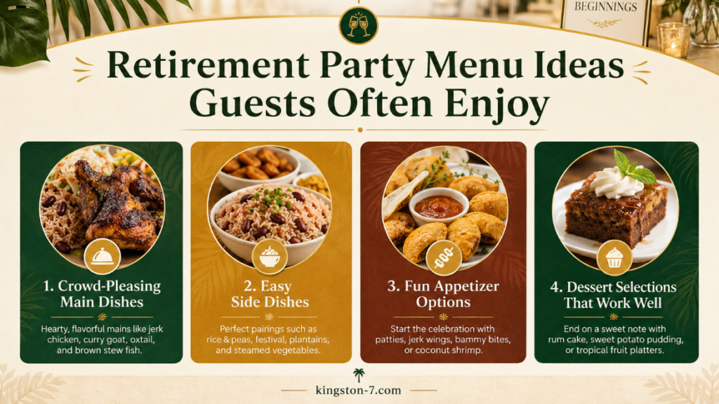retirement party menu ideas guests often enjoy