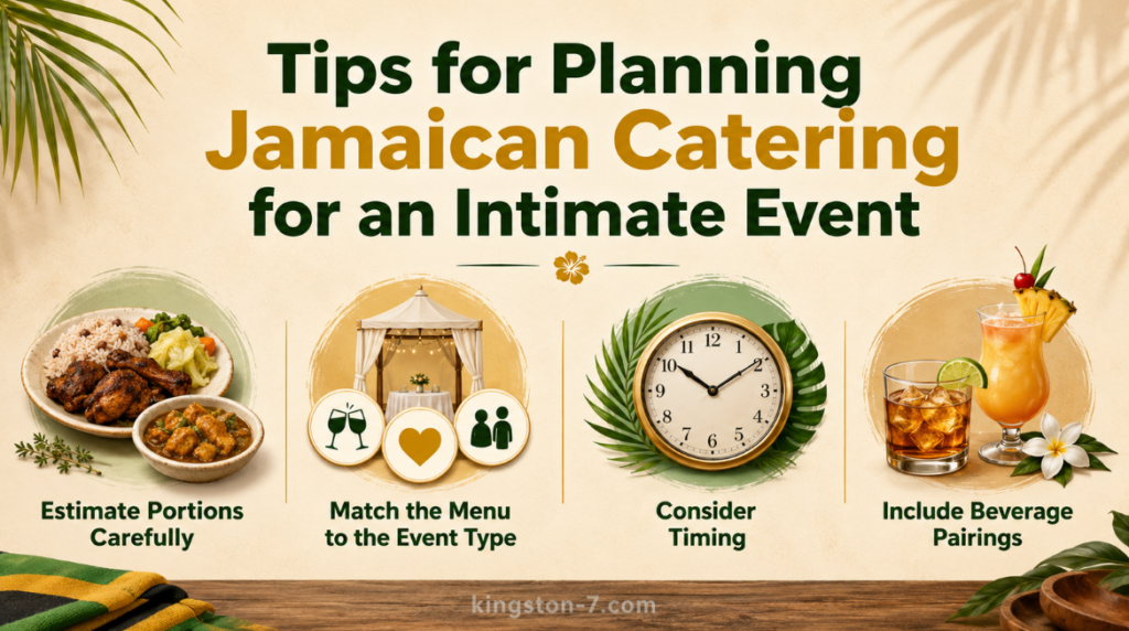 tips for planning jamaican catering for an intimate event