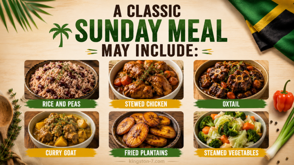 a classic Sunday meal may include